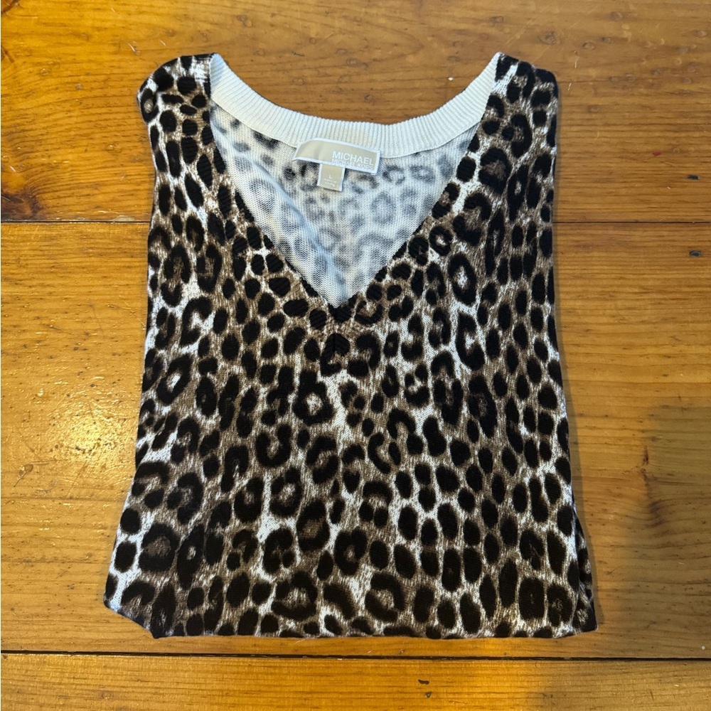 Michael Kors Leopard Print Sweater